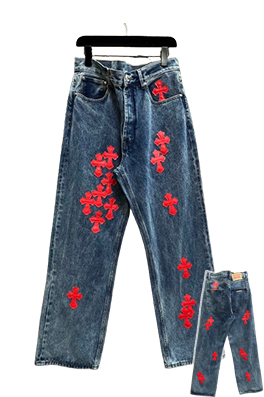 【クロムハーツタイプ】デニムパンツ  apa5098