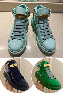 【アレキサンダーマックイーン】LADY'S(34,40,41),MEN'S (38,45,46) "オーダー製作   高品質 スニーカー  ash3046