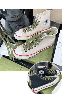 【グッチ】×【CONVERSE】高品質 メンズ レディース  スニーカー  ash3188