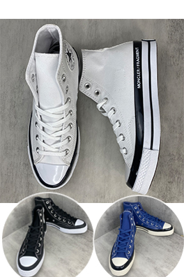 【モンクレールタイプ】×【FRAGMENT DESIGN】×【CONVERSE】メンズ レディース  スニーカー  ash4486