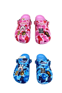 【アベイシング エイプ】×【CROCS】メンズ サンダル  ash5177