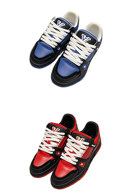 【ヴィトンタイプ】trainer メンズ レディース スニーカー  ash5525