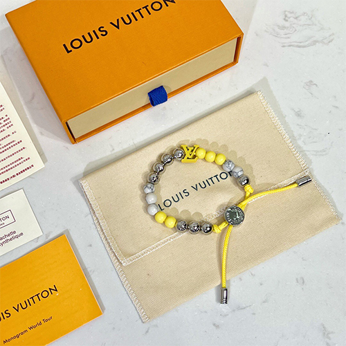 Louis Vuitton Monogram Beads Bracelet (MONOGRAM BEADS BRACELET, M00512)