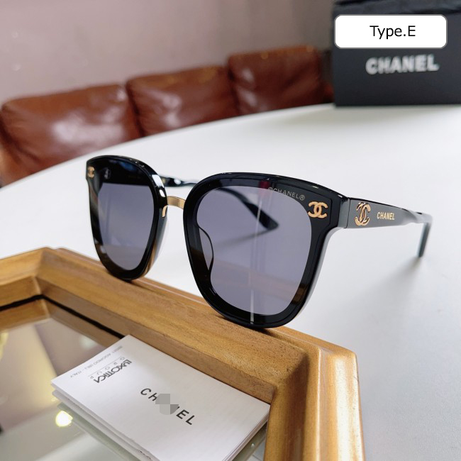 CHANEL◆レクタングルサングラス ロゴ ブラウンレンズ CHANEL アイウェア: レクタングル シェイプ アイウェア