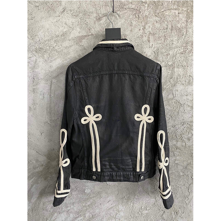 AMIRI アミリ ブラックデニムジャケット 【新品】 AMIRI Chemist デニムジャケット | ブラック | FARFETCH JP