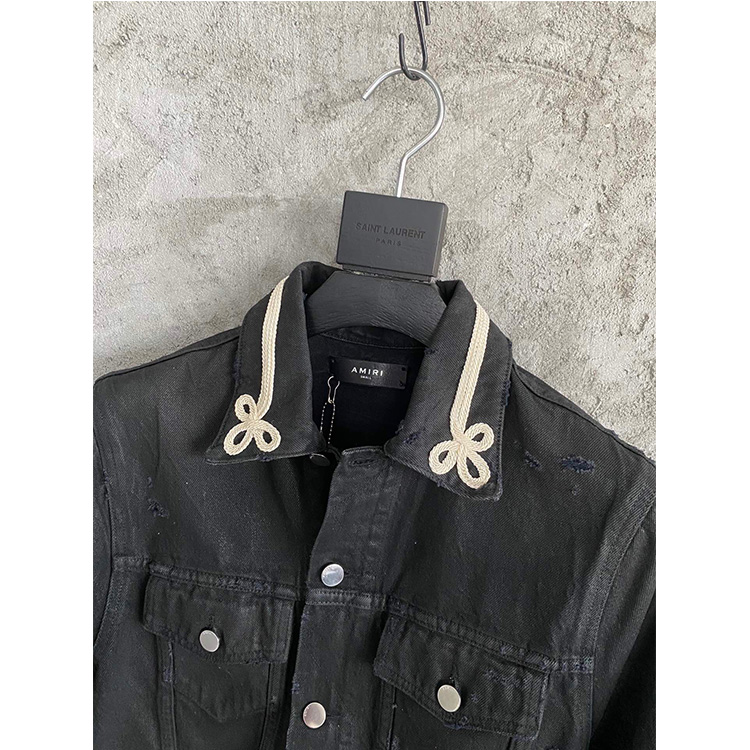 AMIRI アミリ ブラックデニムジャケット 【新品】 AMIRI Chemist デニムジャケット | ブラック | FARFETCH JP