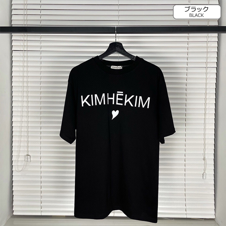 KIMHEKIM ロゴ 薔薇 半袖Tシャツ　ブラック KIMHEKIM(キムヘキム) トップス(レディース) - 海外通販のBUYMA