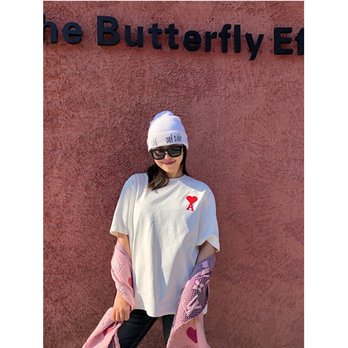 セカンドブランド / 【AMI】メンズ レディース 半袖Tシャツ aat10818