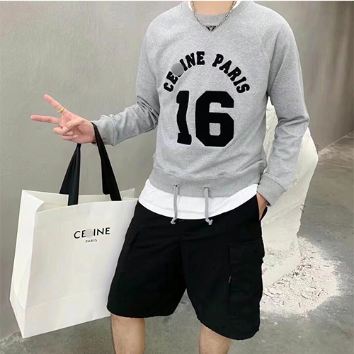 セカンドブランド / 【セリーヌ】メンズ レディース 長袖 スウェットT