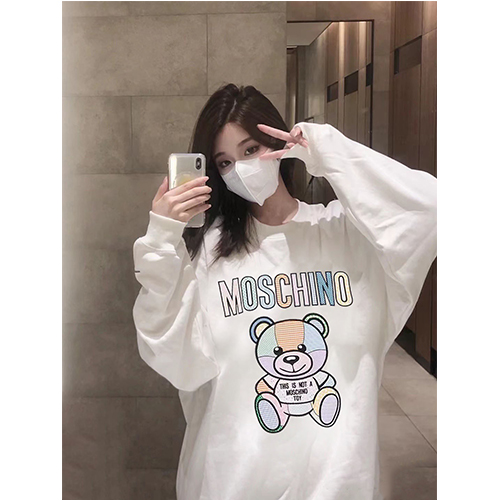 セカンドブランド / 【モスキーノ】メンズ レディース 長袖 スウェットTシャツ aat13379