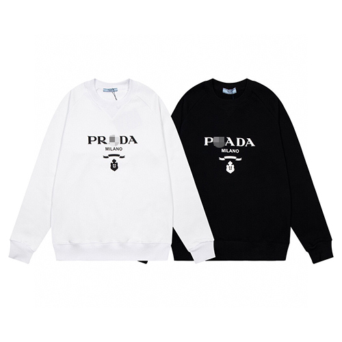 プラダ　スウェット　XL PRADA＊Oversized cotton sweatshirt ロゴ付きスウェット＊送込