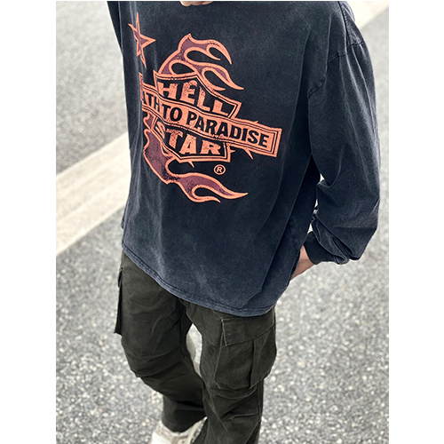 セカンドブランド / 【HELLSTAR】メンズ レディース 長袖Tシャツ